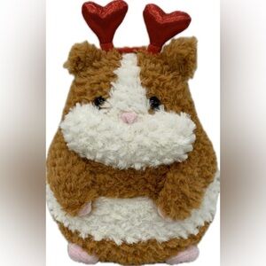 Holiday Home 10” Valentine's Day Guinea Pig with Heart Headband